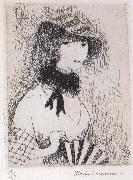 Marie Laurencin Female holding the fan oil painting